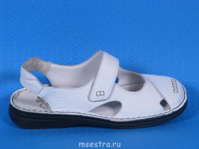 В какой обуви вы ходите на работе? - Rieker 51590-80 бел кож санд.jpg