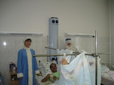 А мы и больным помогаем стресс снять!Вот таким, например, способом